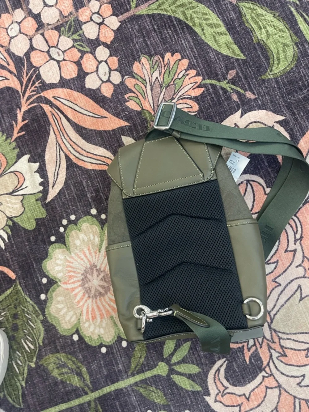 Coach Olive Green Signature Mini Backpack - Picture 3 of 4